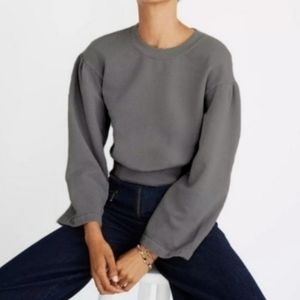 Madewell × Karen Walker Washed Gray Sweatshirt in Size Medium